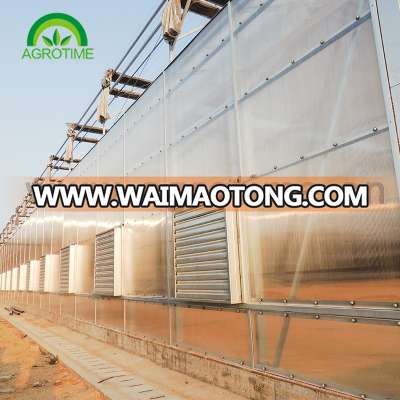 High quality transparent agricultural glass polycarbonate greenhouse