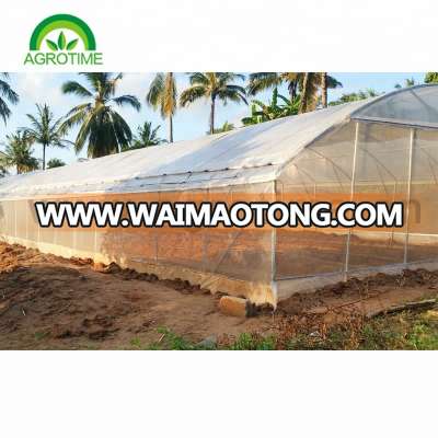 Inflatable greenhouse tunnel for vegetable